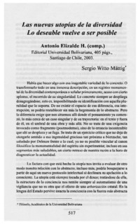 Las nuevas utopías de la diversidad. Lo deseable vuelve a ser posible