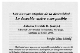 Las nuevas utopías de la diversidad. Lo deseable vuelve a ser posible