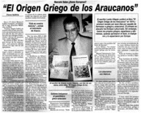 El origen griego de los araucanos"