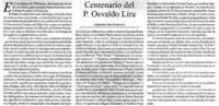 Centenario del P. Osvaldo Lira