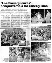 Los sinvergüenzas" conquistaron a las rancagüinas