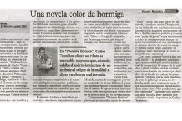 Una novela color de hormiga