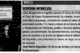 Despedida inconclusa.