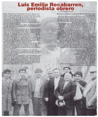 Luis Emilio Recabarren, periodista obrero
