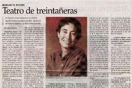 Teatro de treintañeras [entrevistas]