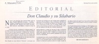 Don Claudio y su Silabario