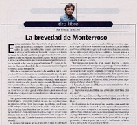 La brevedad de Monterroso