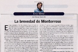 La brevedad de Monterroso