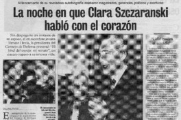 La noche en que Clara Szczaranski habló con el corazón