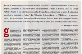 La escritora de moda en España [entrevistas]