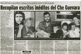 Recopilan escritos inéditos del Che Guevara.