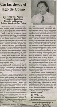 Cartas desde el lago de Como