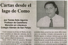 Cartas desde el lago de Como