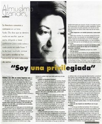 Soy una privilegiada" [entrevistas]