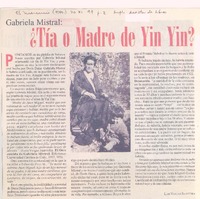 ¿Tía o madre de Yin Yin?