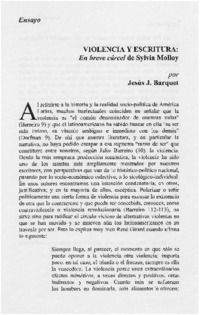 Violencia y escritura, En breve cárcel de Sylvia Molloy