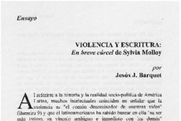 Violencia y escritura, En breve cárcel de Sylvia Molloy