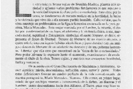 Hostilidad, lucha y violencia en, Temor rojizo de Teonilda Madera