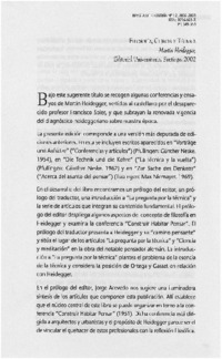 Filosofía, ciencia y técnica