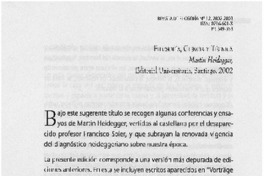 Filosofía, ciencia y técnica