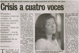 Crisis a cuatro voce [entrevistas]