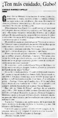 Ten más cuidado, Gabo!