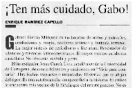 Ten más cuidado, Gabo!