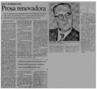 Prosa renovadora.