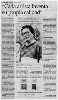 Cada artista inventa su propia calidad" [entrevistas]