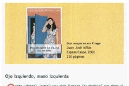 Ojo izquierdo, mano izquierda