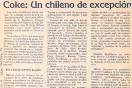 Coke : Un chileno de excepción