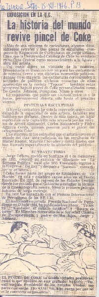 La historia del mundo revive pincel de Coke