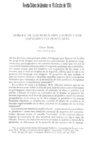 Borges: de los meros simulacros a los coincidentes puntuales