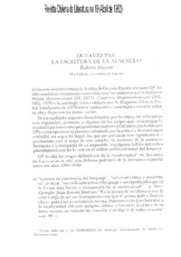 La escritura de la ausencia