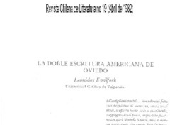 La doble escritura americana de Oviedo