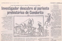 Investigador descubre al pariente prehistórico de Condorito