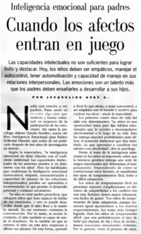 CUando los afectos entran en juego