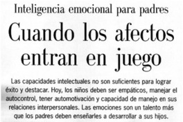 CUando los afectos entran en juego