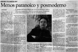 Menos paranoico y posmoderno