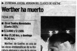 Werther ha muerto.