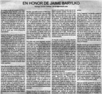 En honor de Jaime Barylko