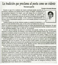 La tradición que proclama al poeta como un vidente