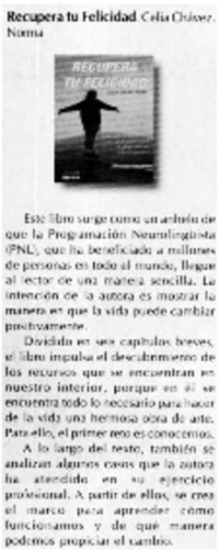 Recupera tu felicidad.