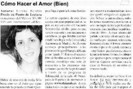 Cómo hacer el amor (bien)