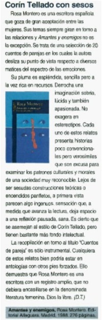 Corín Tellado con sesos.