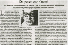 De pesca con Onetti