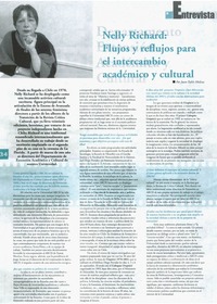 Nelly Richard: flujos y reflujos para el intercambio académico y cultural