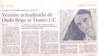 Versión actualizada de Otelo llega al Teatro UC