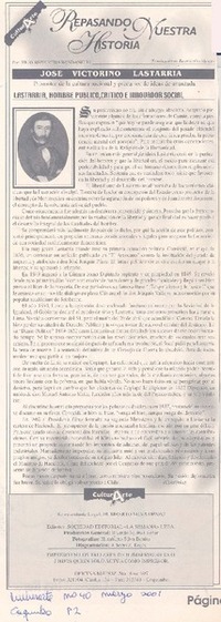 Lastarria, hombre publico, critico e innovador social