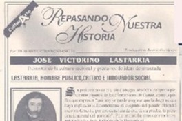 Lastarria, hombre publico, critico e innovador social